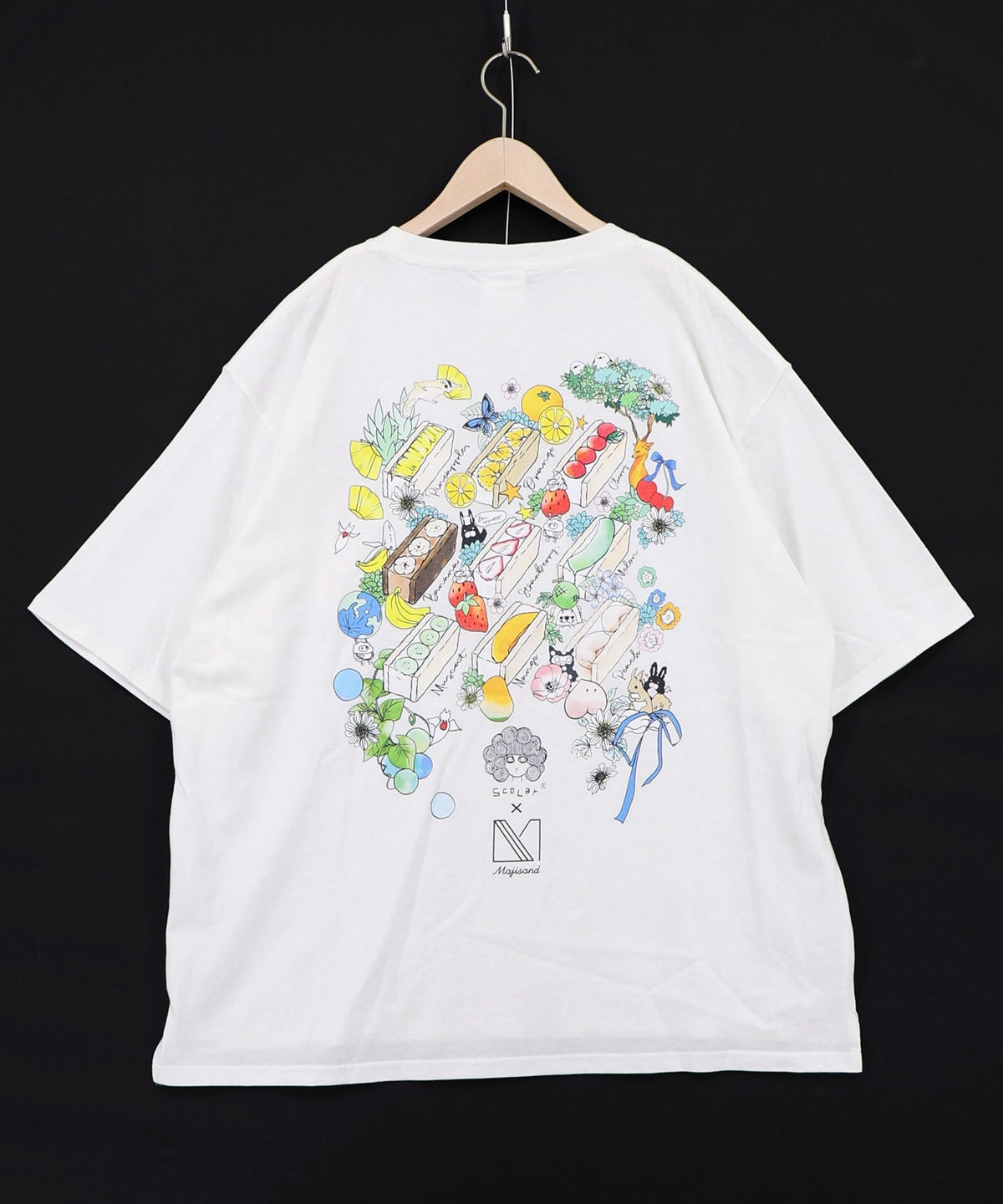 Majisand×ScoLar カラフルフルーツサンドTシャツ-11