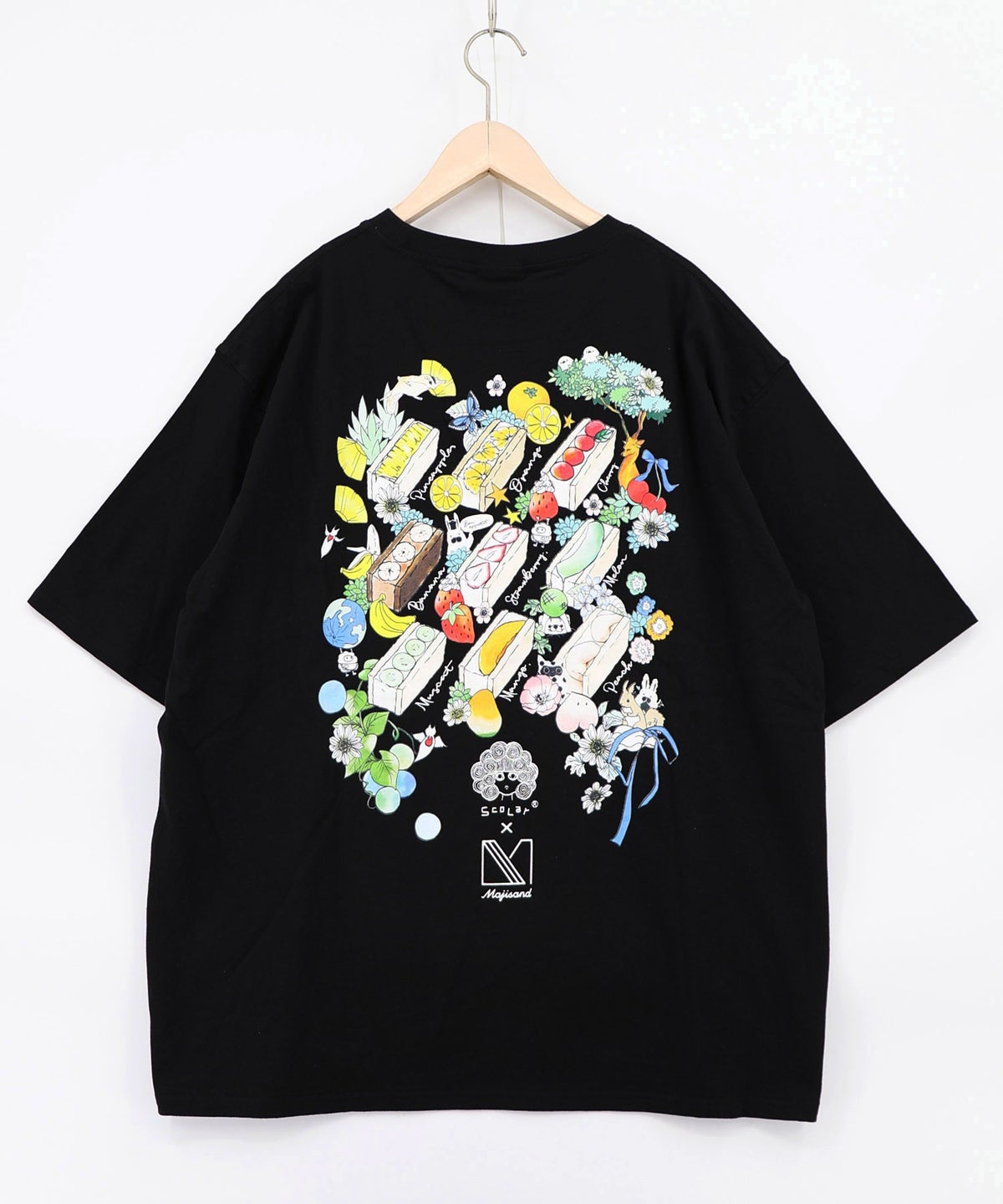 Majisand×ScoLar カラフルフルーツサンドTシャツ-14