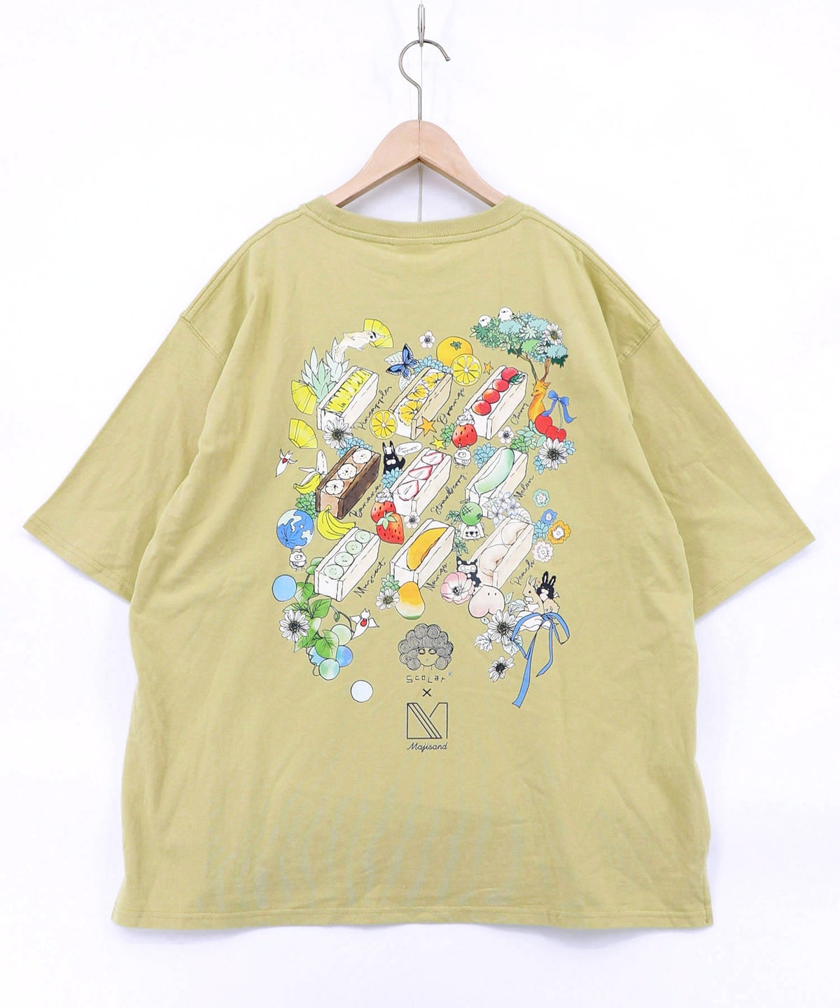 Majisand×ScoLar カラフルフルーツサンドTシャツ-17