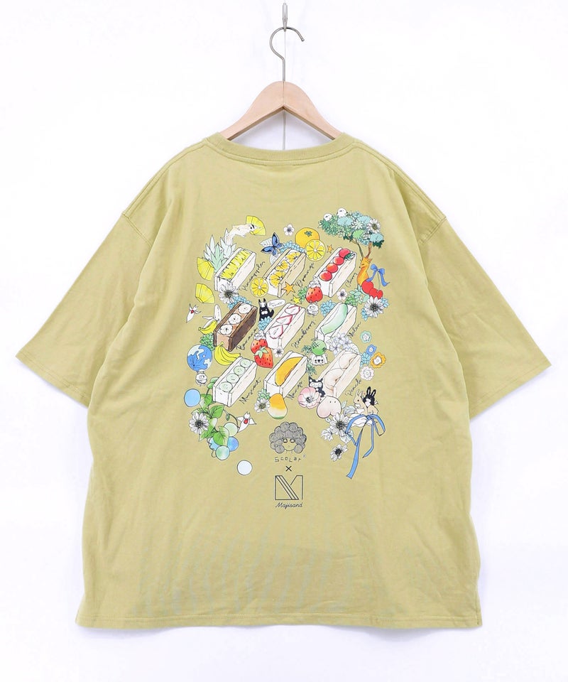 Majisand×ScoLar カラフルフルーツサンドTシャツ-17