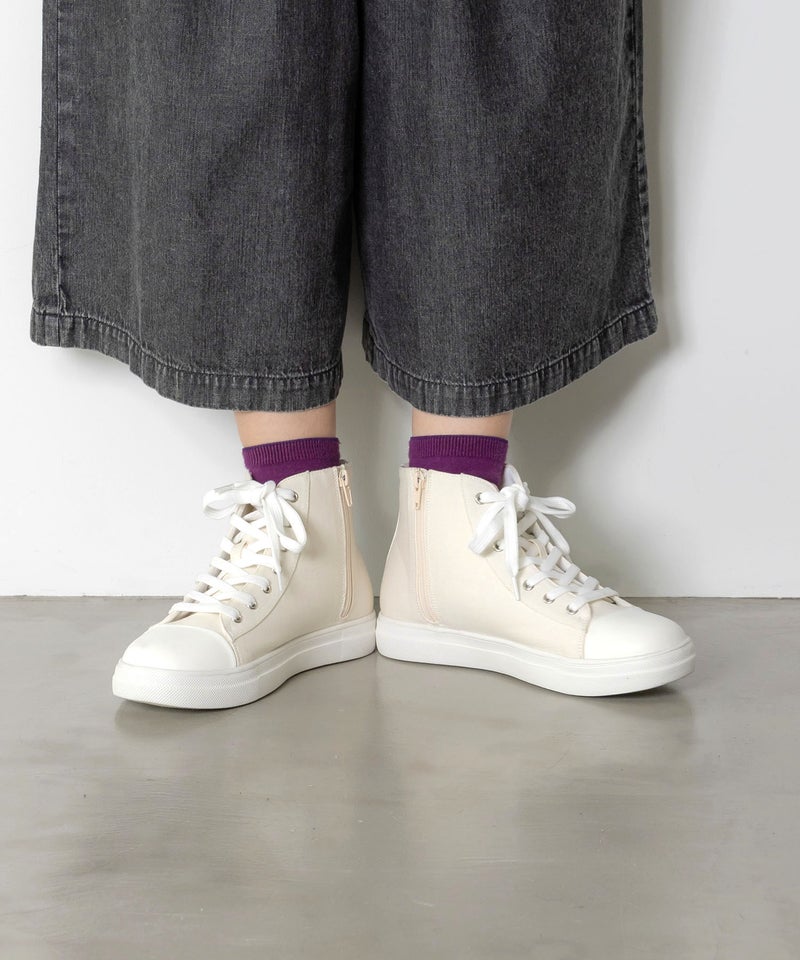 ポップ刺繍入り ハイカットスニーカー-3