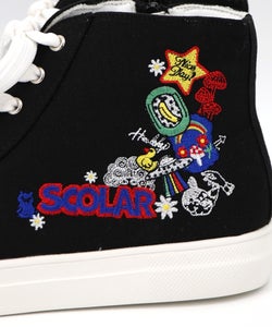 ポップ刺繍入り ハイカットスニーカー-11