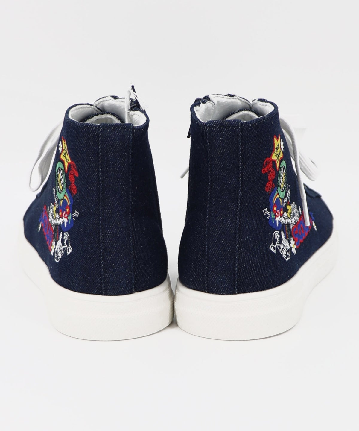 ポップ刺繍入り ハイカットスニーカー-16