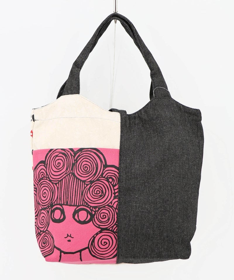 スカラーちゃん×総柄 配色ランチトートバッグ-2