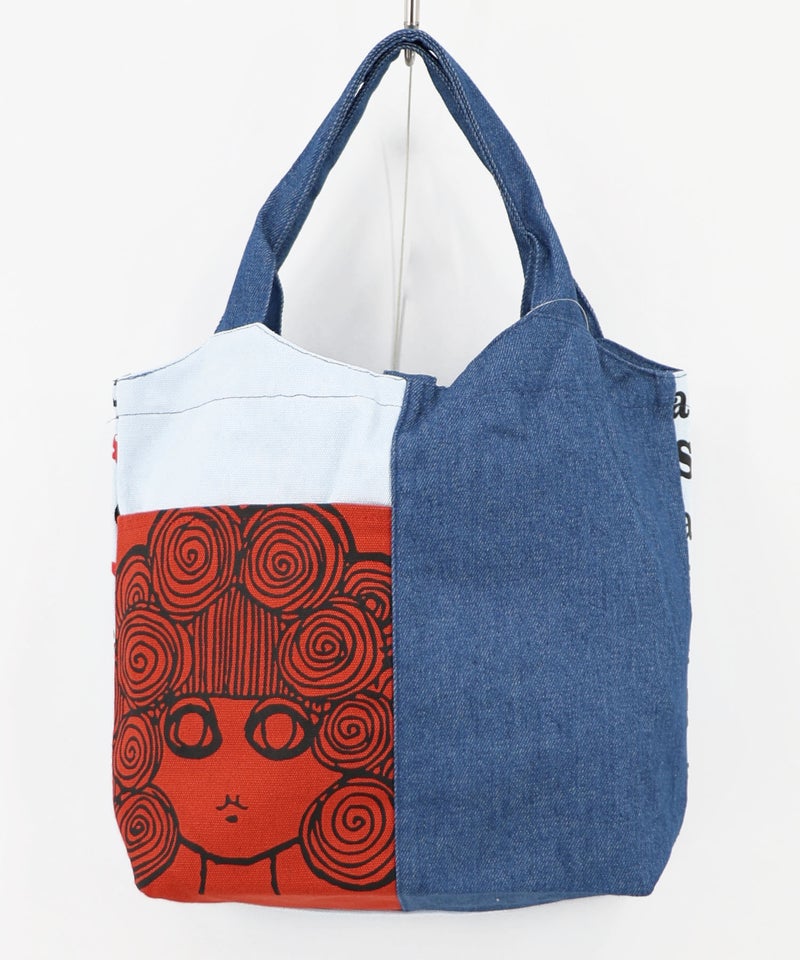 スカラーちゃん×総柄 配色ランチトートバッグ-8