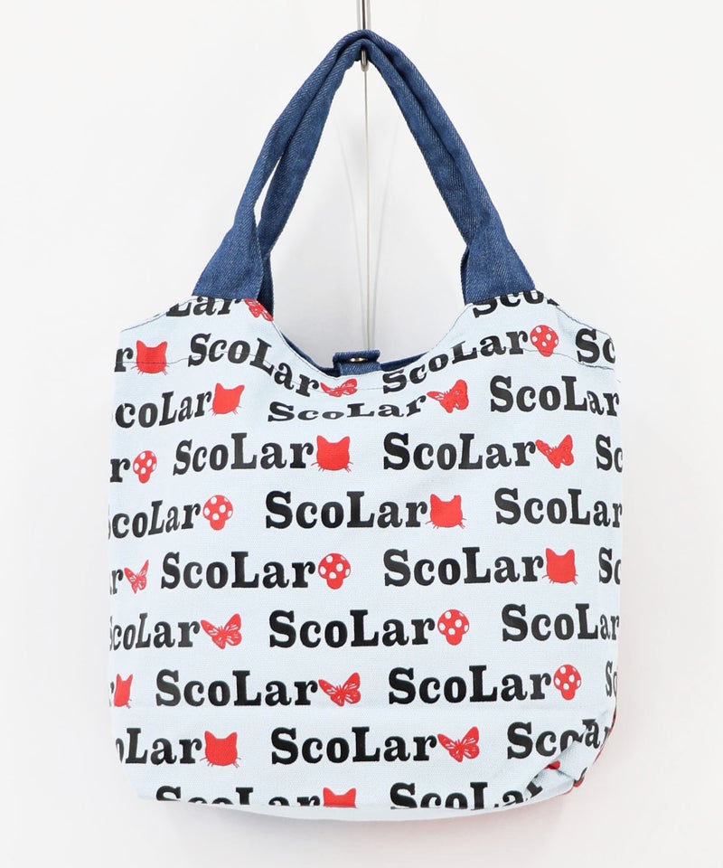 スカラーちゃん×総柄 配色ランチトートバッグ-9