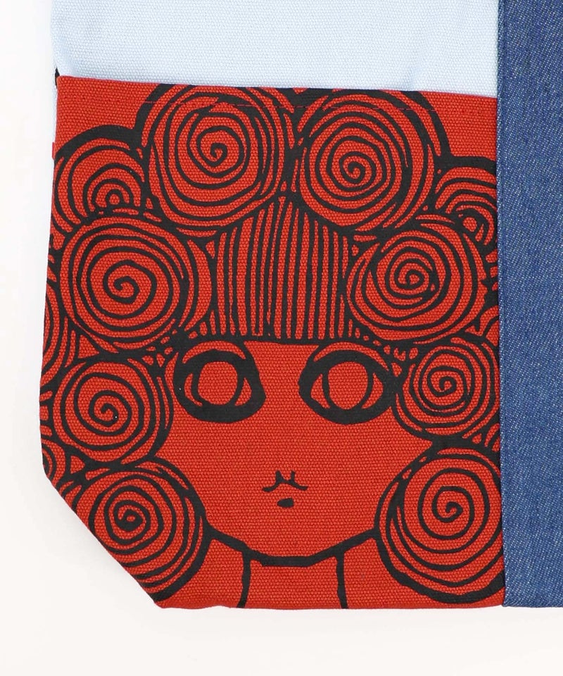 スカラーちゃん×総柄 配色ランチトートバッグ-10