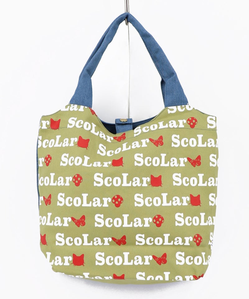 スカラーちゃん×総柄 配色ランチトートバッグ-15