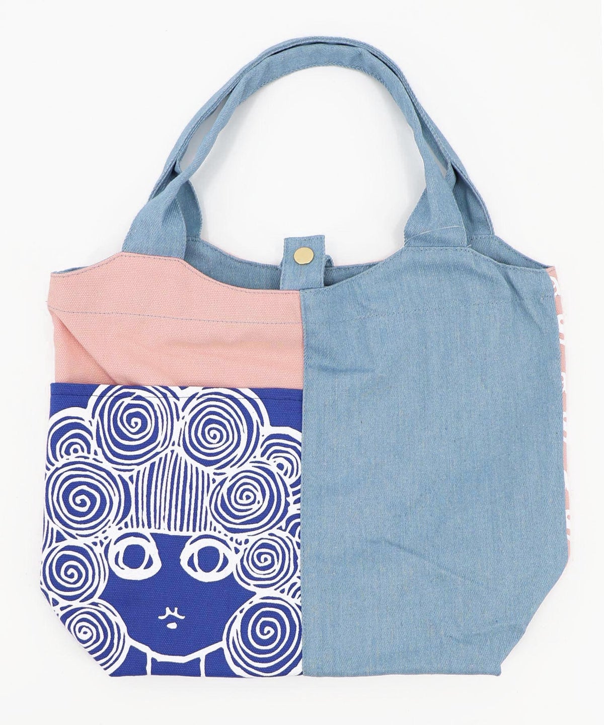 スカラーちゃん×総柄 配色ランチトートバッグ-17