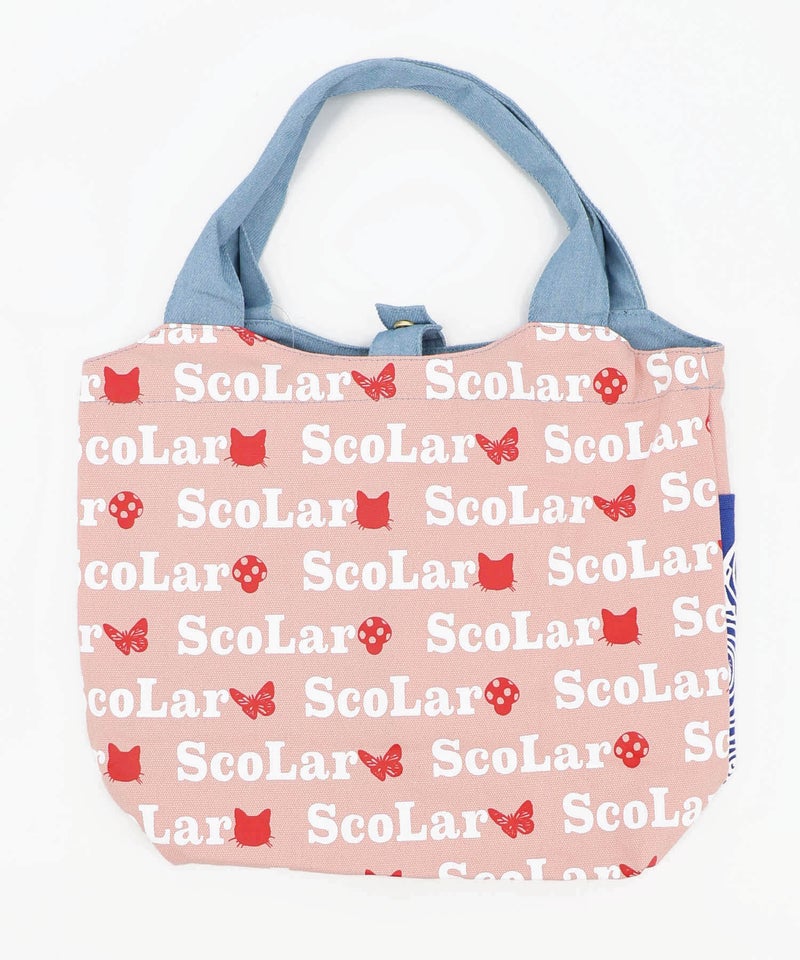 スカラーちゃん×総柄 配色ランチトートバッグ-18
