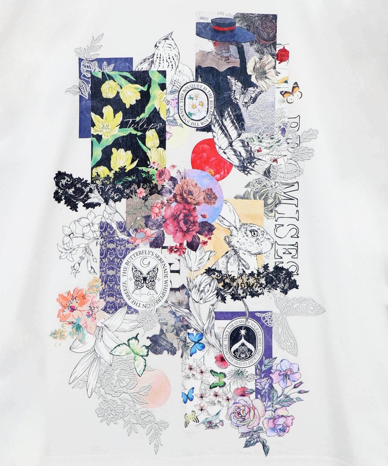 花コラージュ柄シルケット天竺チュニック-10