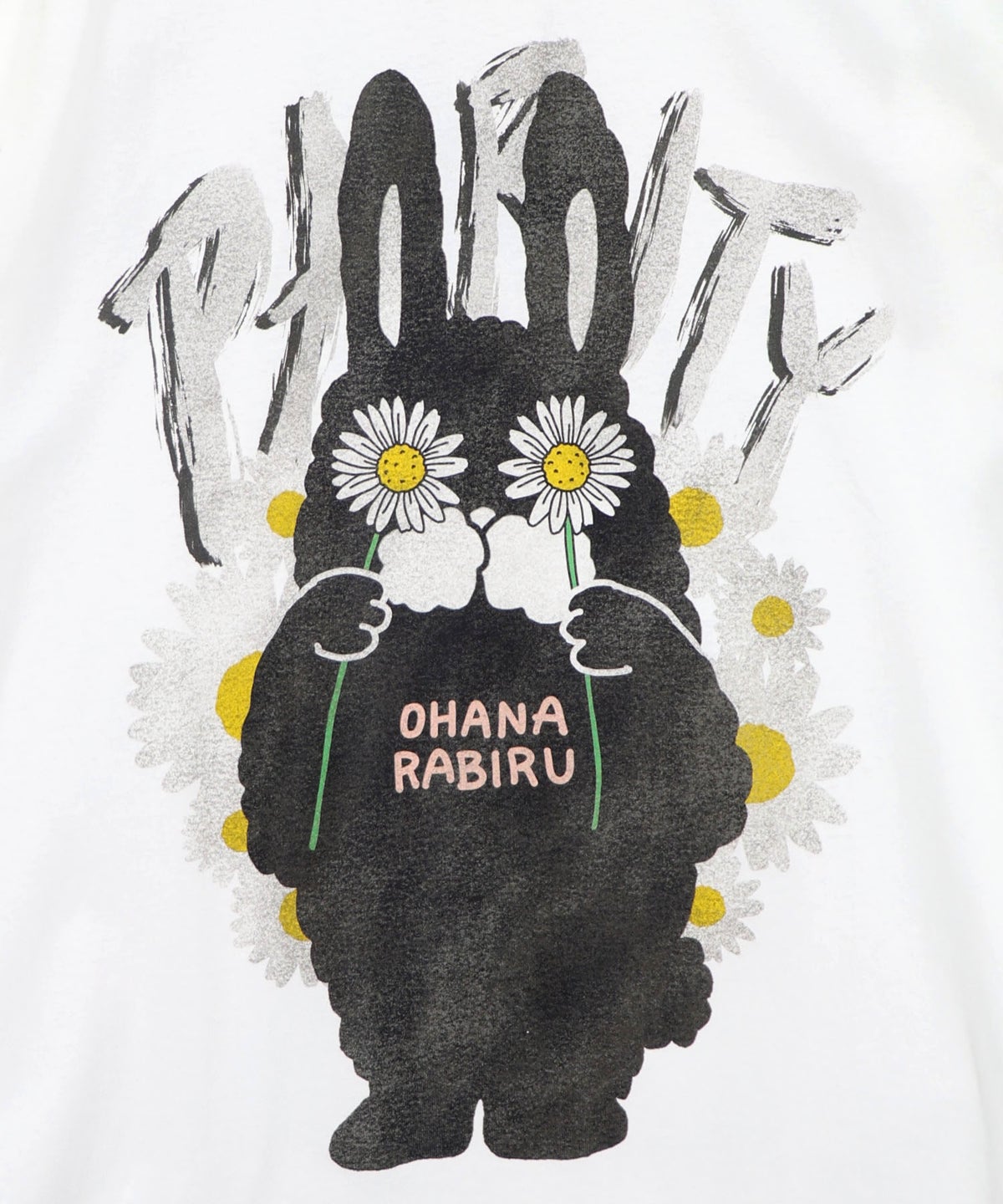 春を告げるお花ラビルTシャツ-8