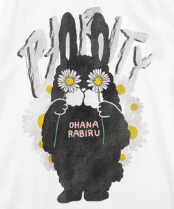 春を告げるお花ラビルTシャツ-8