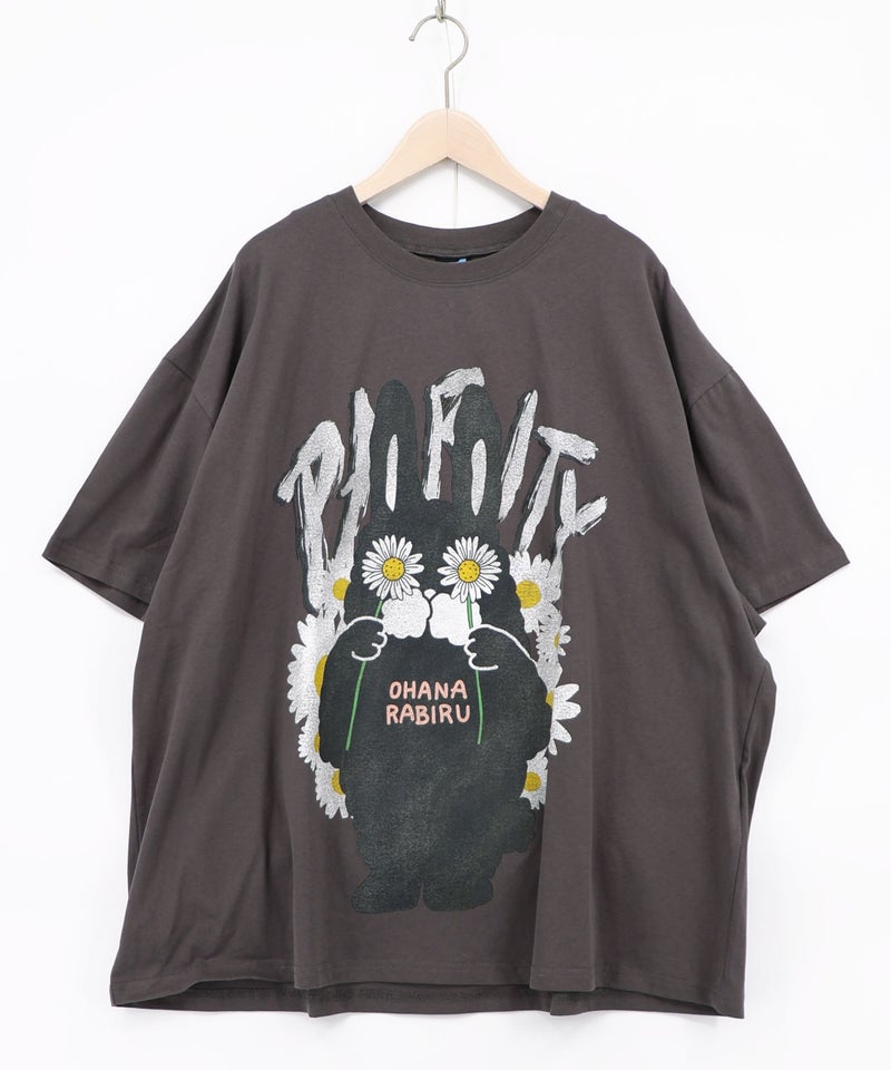 春を告げるお花ラビルTシャツ-9