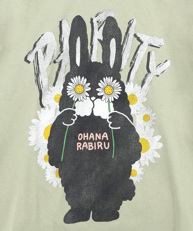 春を告げるお花ラビルTシャツ-12