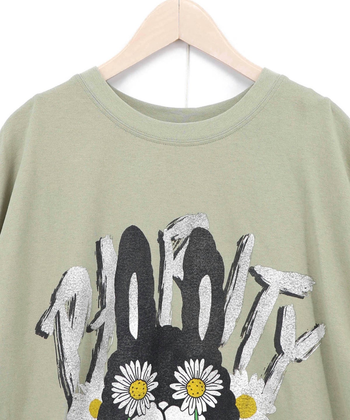 春を告げるお花ラビルTシャツ-13