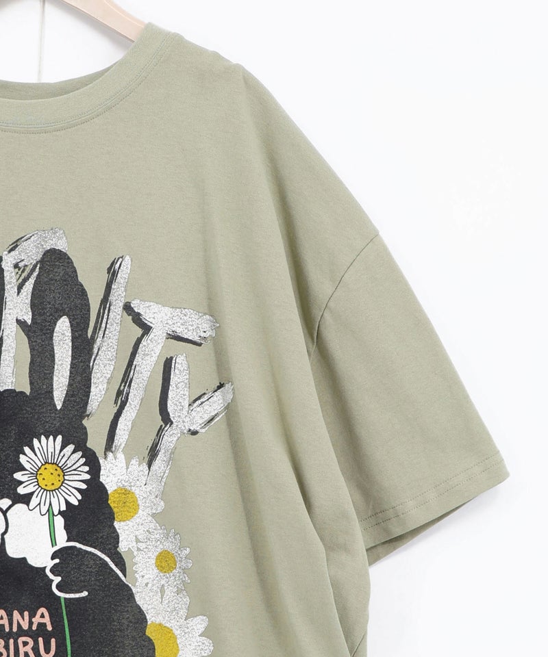 春を告げるお花ラビルTシャツ-14