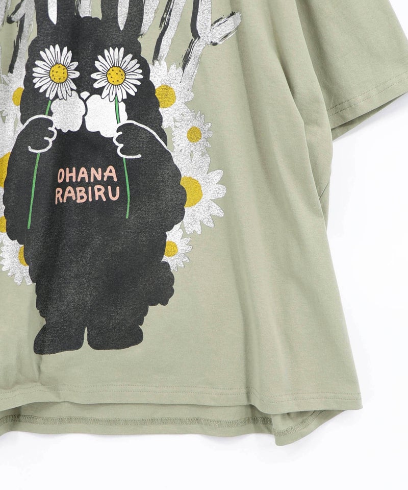 春を告げるお花ラビルTシャツ-15