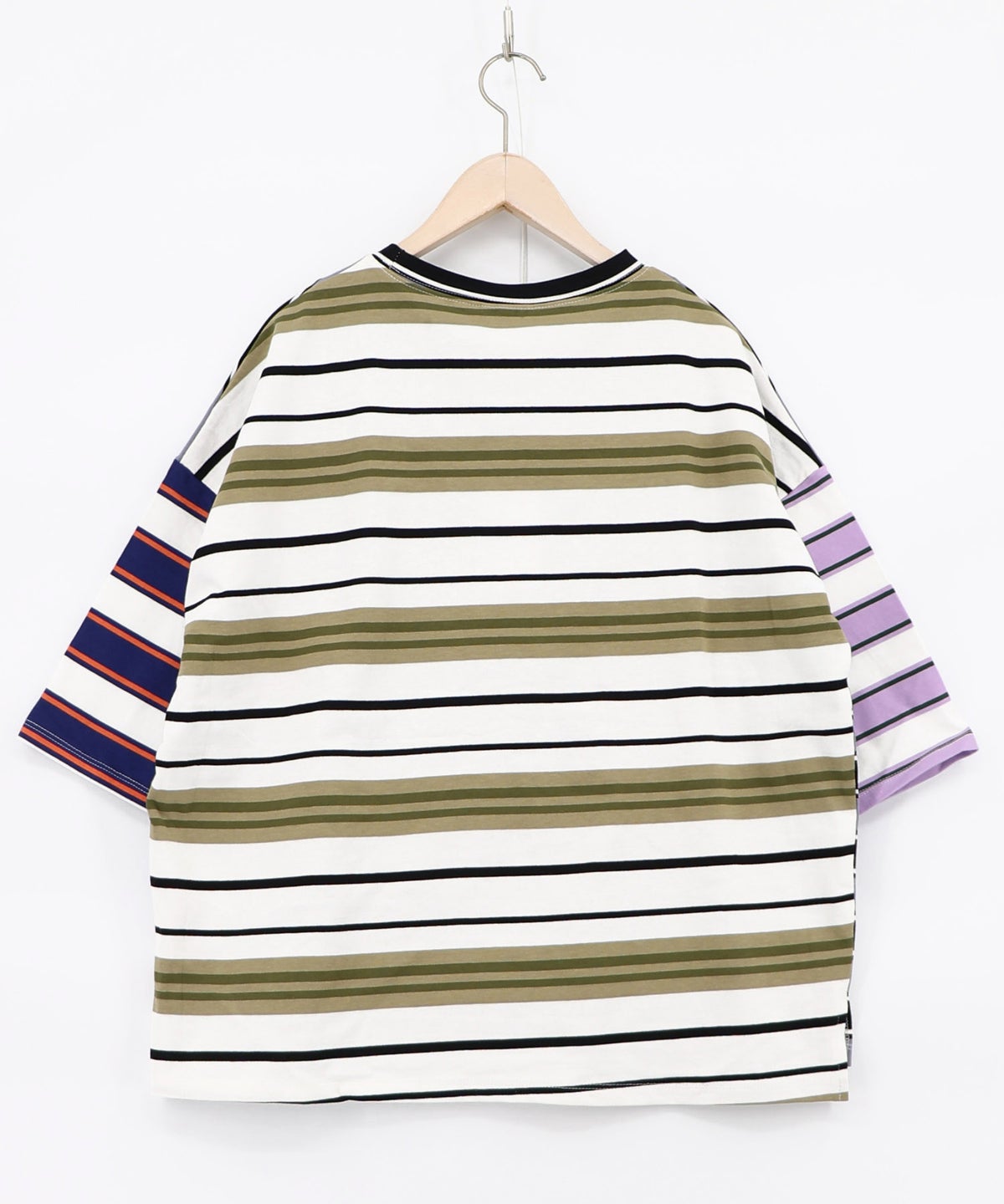 スカラーちゃん 配色ボーダー切替プルオーバー-4