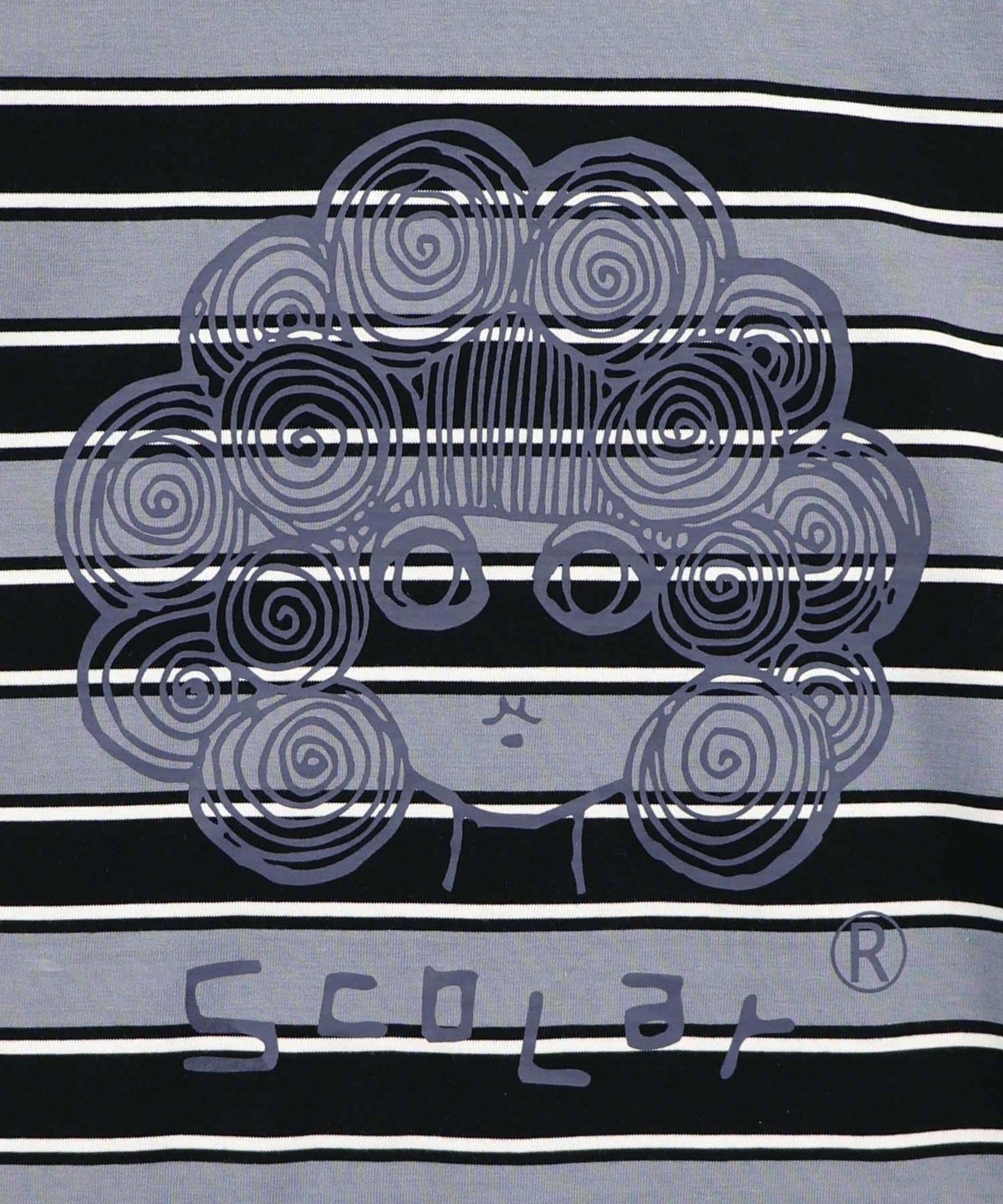 スカラーちゃん 配色ボーダー切替プルオーバー-5