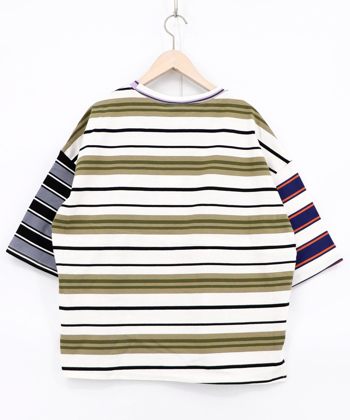 スカラーちゃん 配色ボーダー切替プルオーバー-7