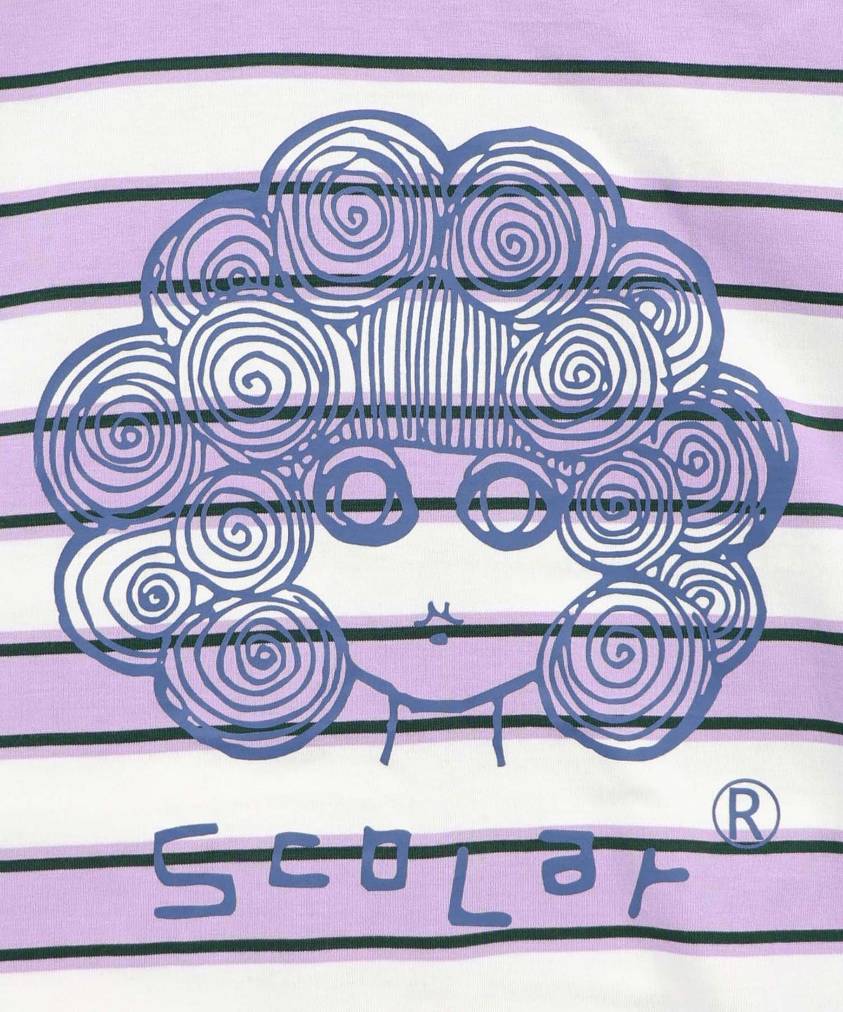 スカラーちゃん 配色ボーダー切替プルオーバー-8