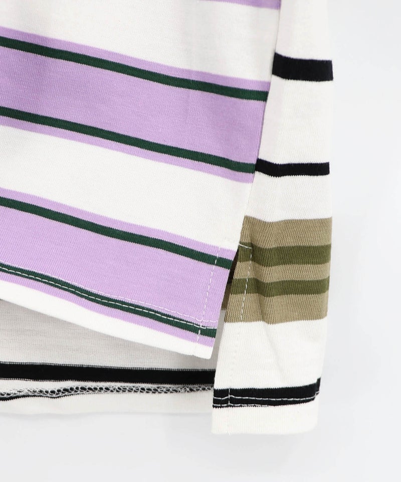 スカラーちゃん 配色ボーダー切替プルオーバー-13