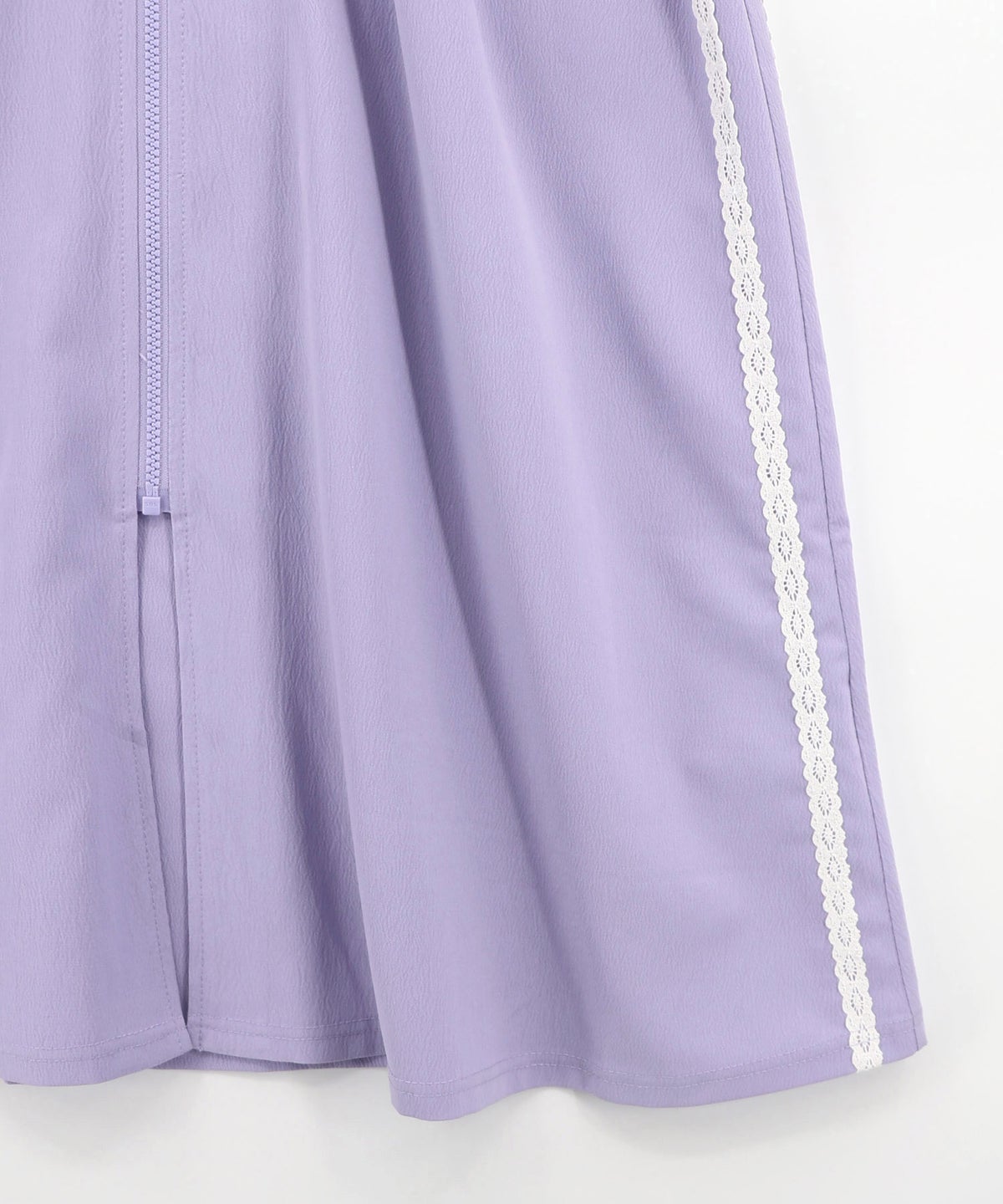 レーステープ×蝶柄生地×薄地ジャージワンピース-21