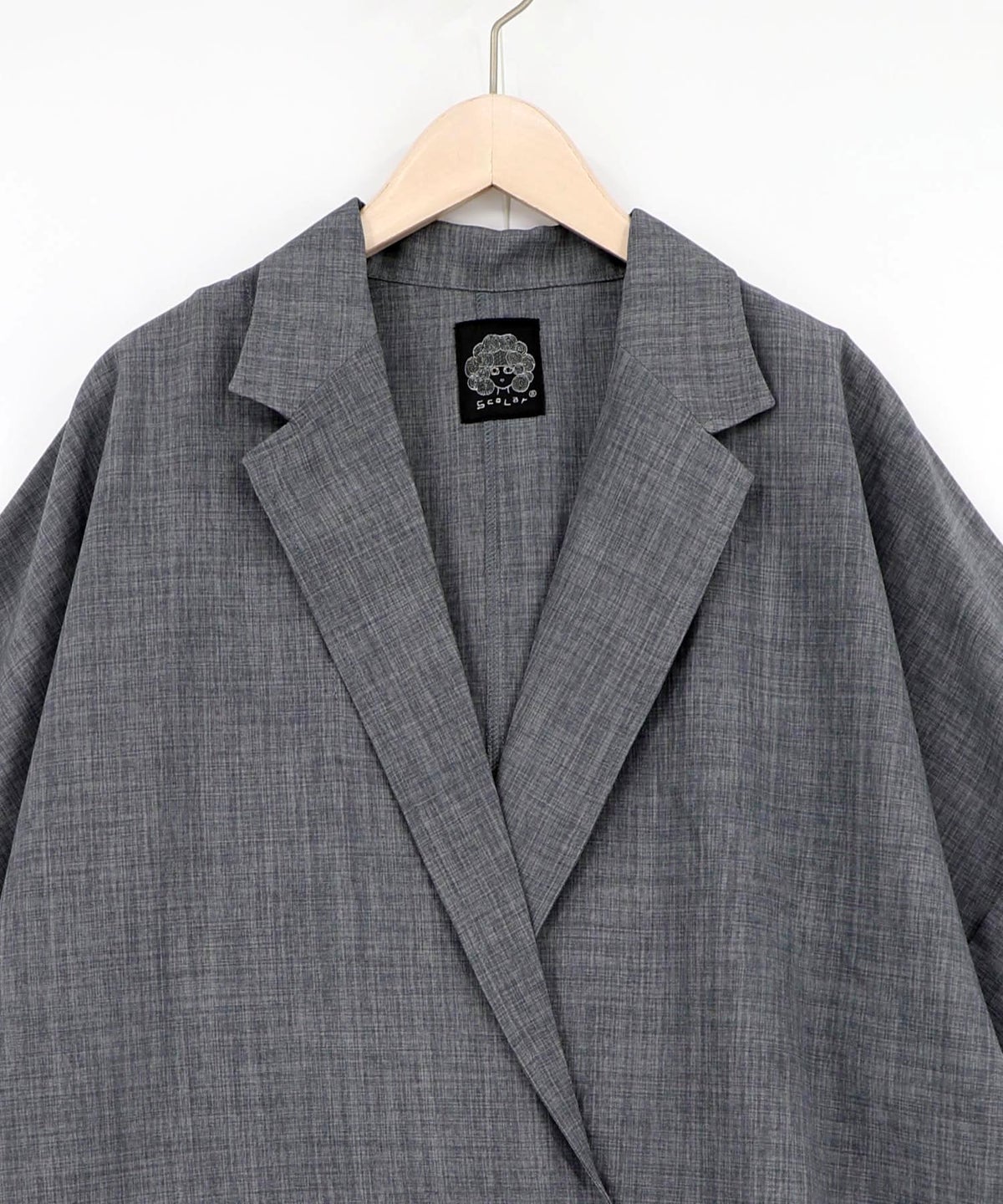 花ネコ刺繍入り半袖ジャケット-13