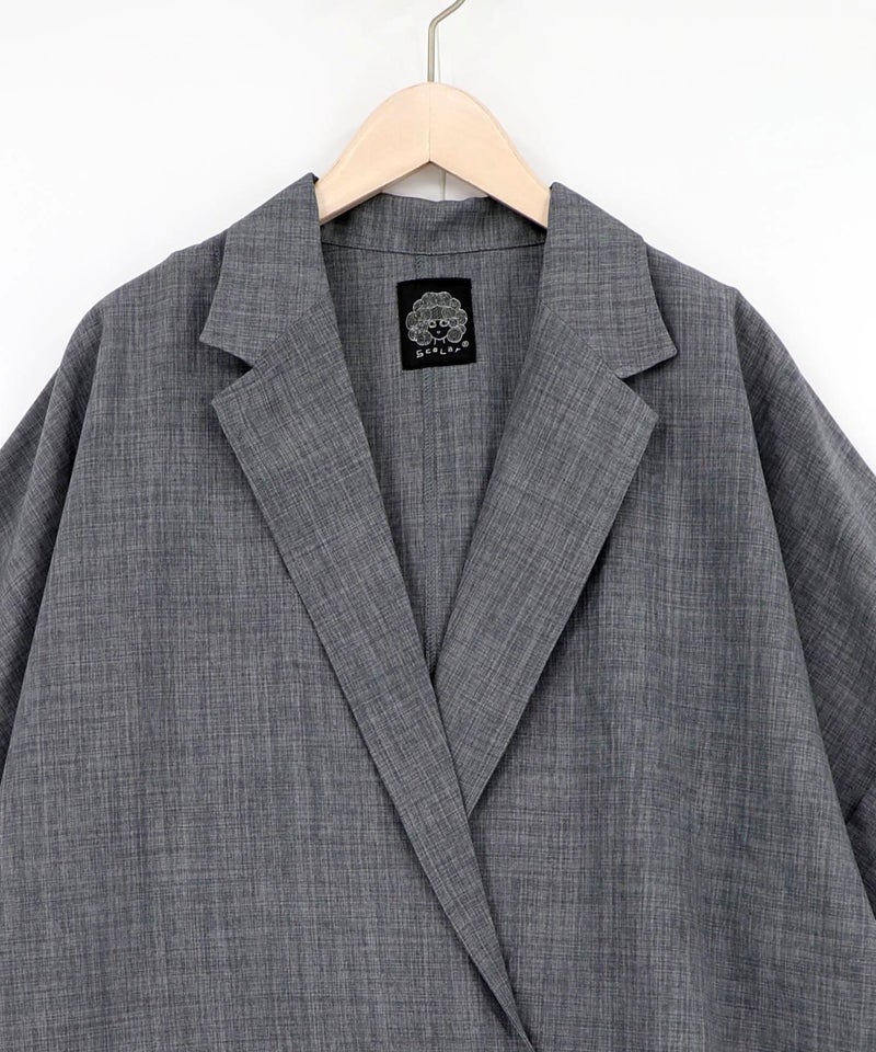 花ネコ刺繍入り半袖ジャケット-13