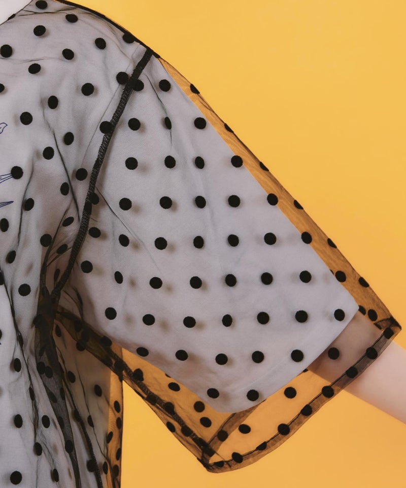 仲宗根泉(HY)コラボ チュール重ね花束プリントTシャツ-20