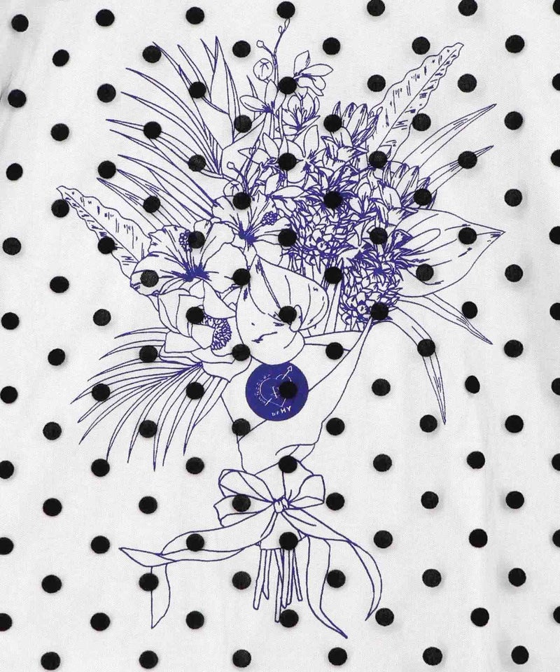 仲宗根泉(HY)コラボ チュール重ね花束プリントTシャツ-22