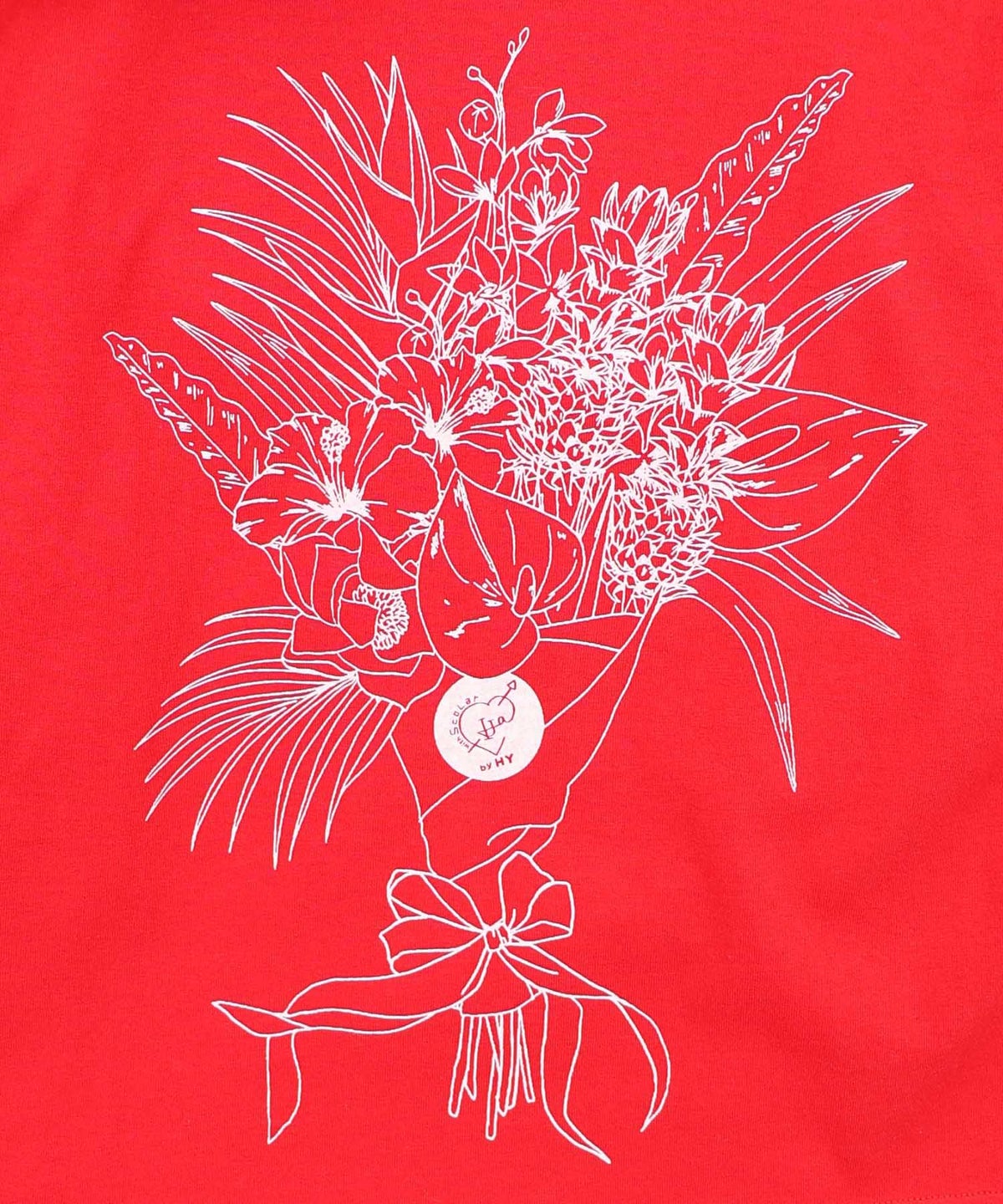 仲宗根泉(HY)コラボ チュール重ね花束プリントTシャツ-29