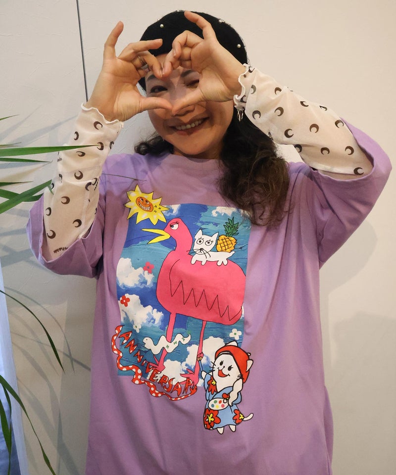 仲宗根泉(HY)コラボ 描き下ろしレイヤード風チュニック-3