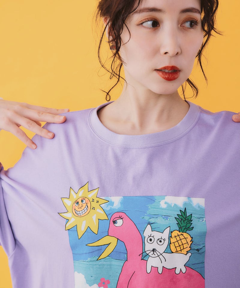 仲宗根泉(HY)コラボ 描き下ろしレイヤード風チュニック-13