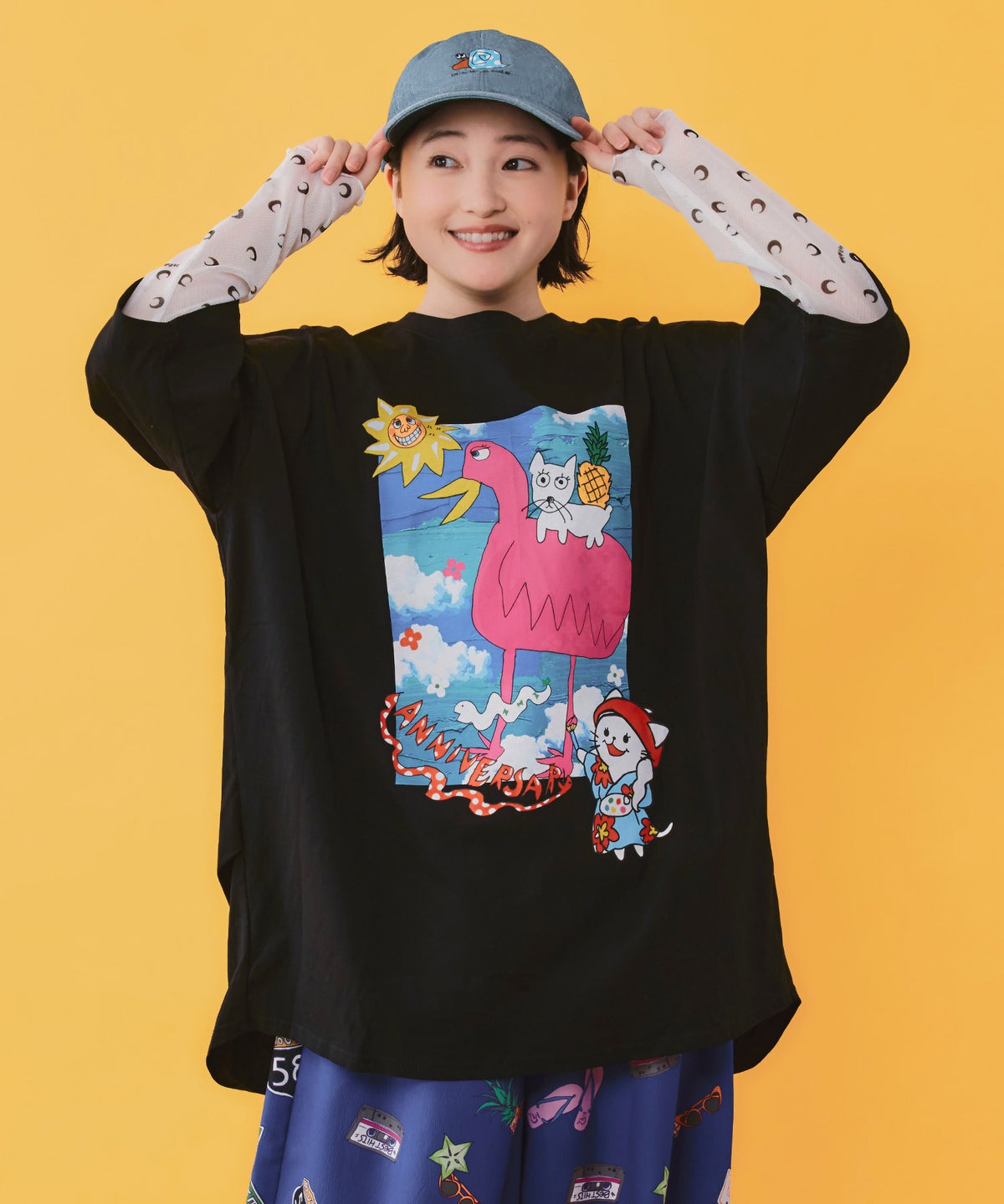 仲宗根泉(HY)コラボ 描き下ろしレイヤード風チュニック-17