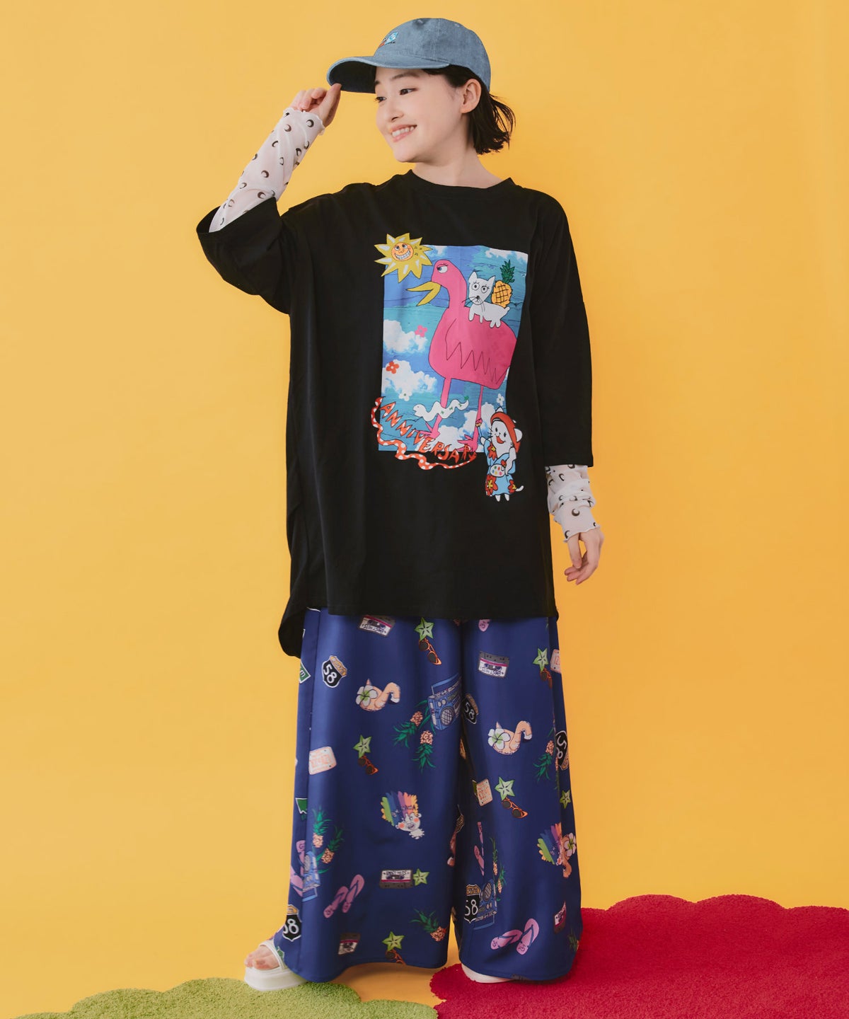 仲宗根泉(HY)コラボ 描き下ろしレイヤード風チュニック-18