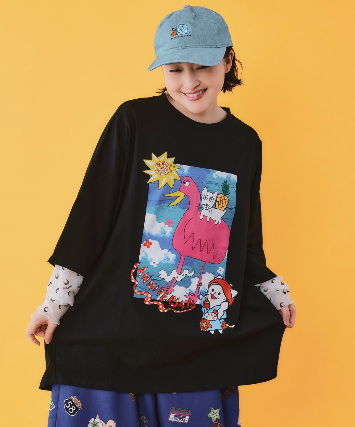 仲宗根泉(HY)コラボ 描き下ろしレイヤード風チュニック-19