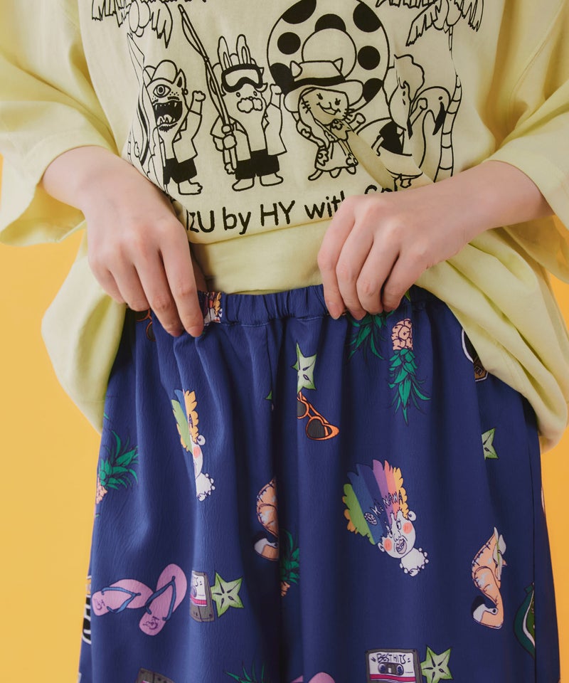 仲宗根泉(HY)コラボ アメリカン風ポップ総柄パンツ-5