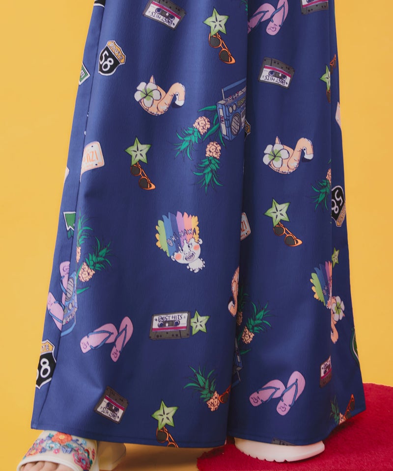 仲宗根泉(HY)コラボ アメリカン風ポップ総柄パンツ-6