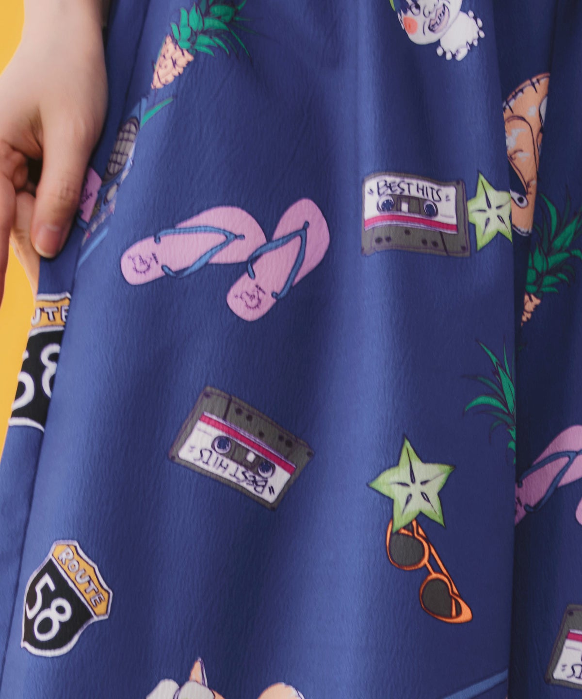 仲宗根泉(HY)コラボ アメリカン風ポップ総柄パンツ-7