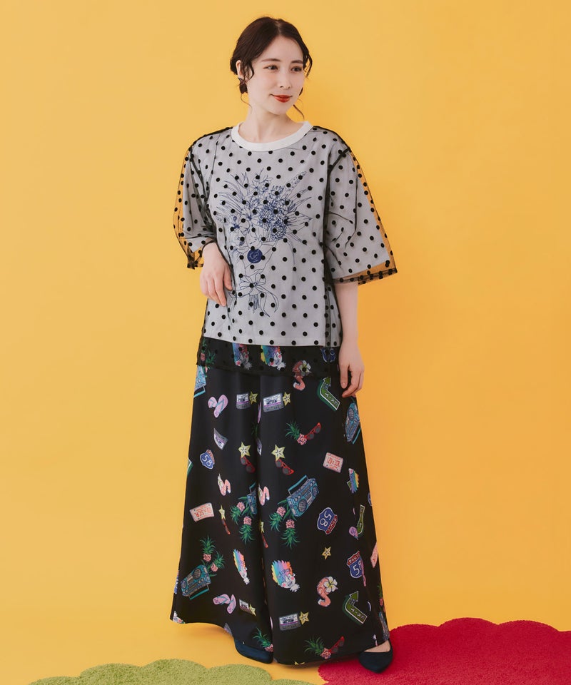 仲宗根泉(HY)コラボ アメリカン風ポップ総柄パンツ-15