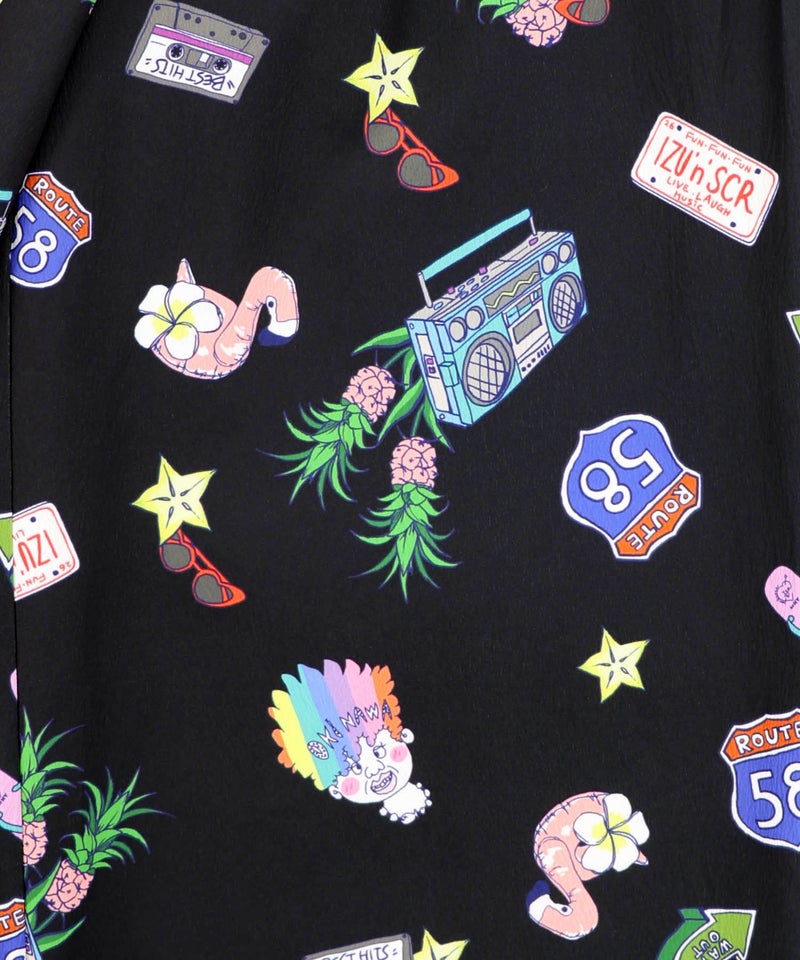 仲宗根泉(HY)コラボ アメリカン風ポップ総柄パンツ-17