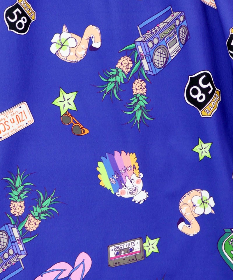 仲宗根泉(HY)コラボ アメリカン風ポップ総柄パンツ-19