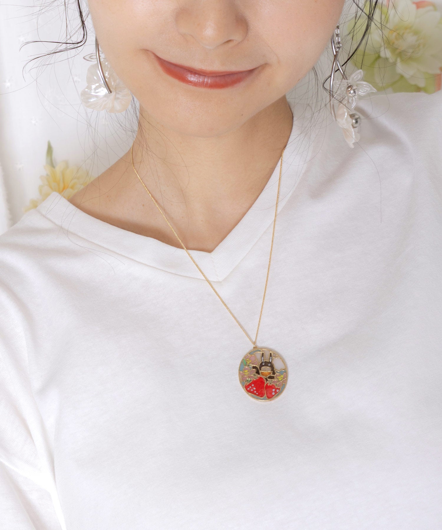 アンティークガラス13連ネックレス ARTS&SCIENCEで購入 662331：いちごラビル ステンドグラス風ネックレスの通販-ScoLar