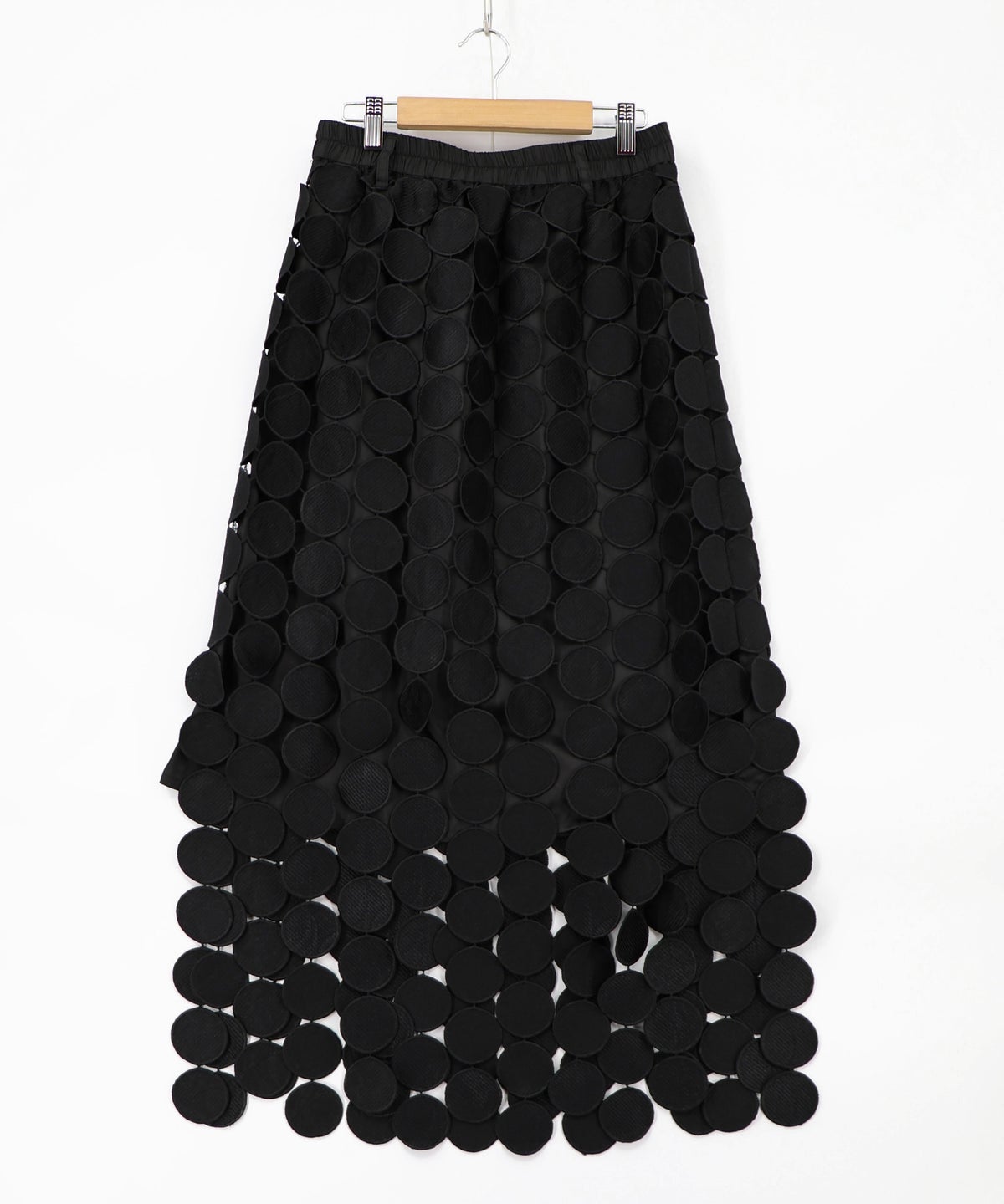 巻きスカート付き サークルレーススカート-5