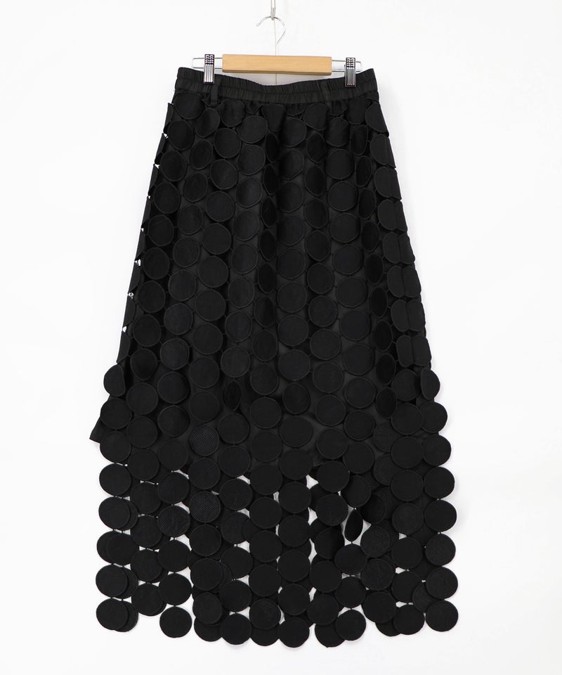 巻きスカート付き サークルレーススカート-5