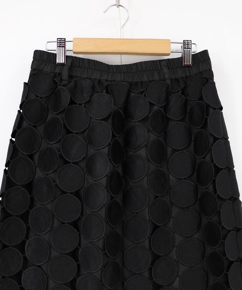 巻きスカート付き サークルレーススカート-17