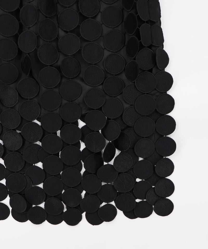 巻きスカート付き サークルレーススカート-18