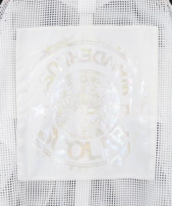 アップリケ付きメッシュレースシアーブルゾン-14